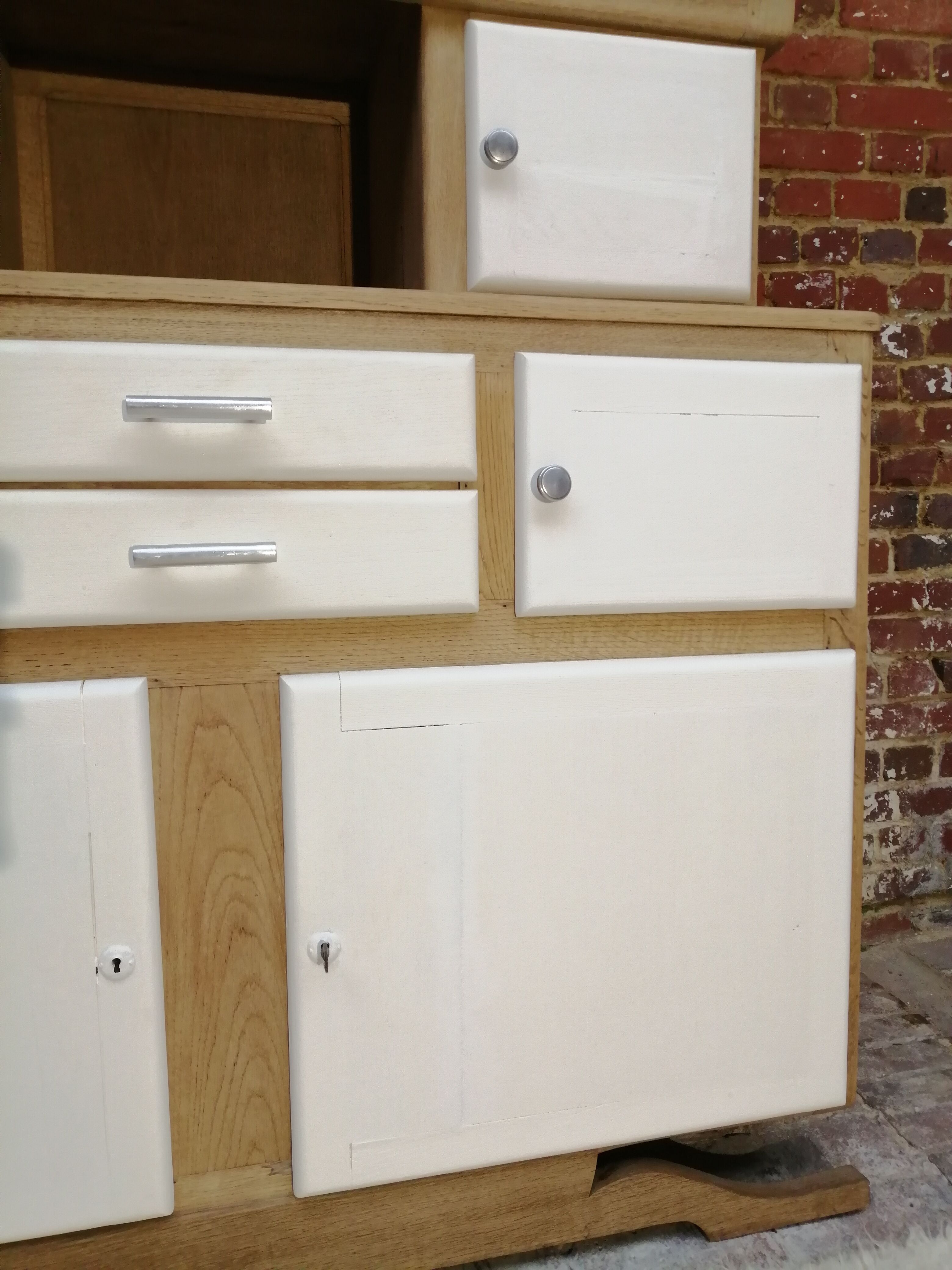 Buffet mado brushed oak and vintage cream