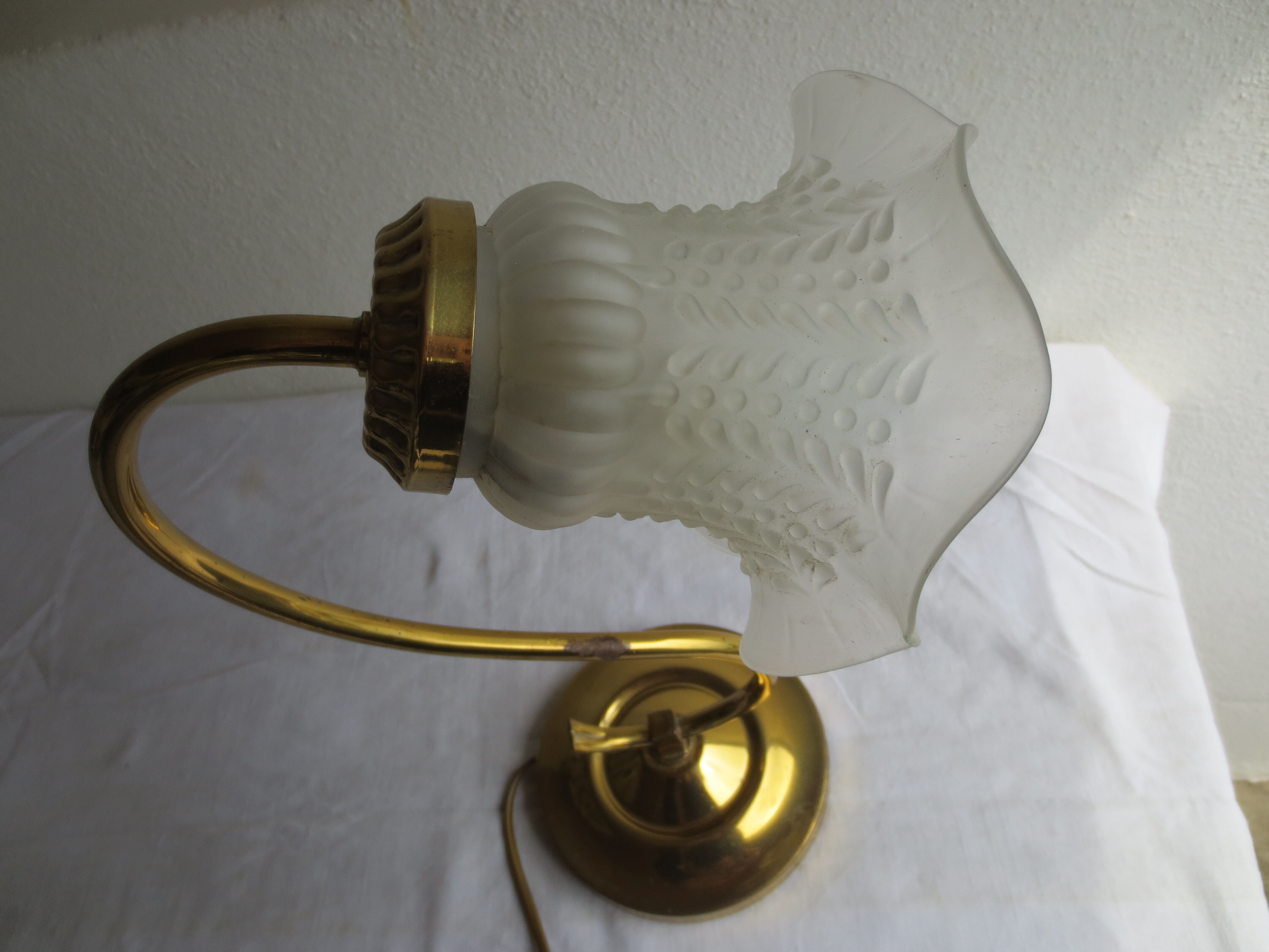 paire de lampes de table métal doré
