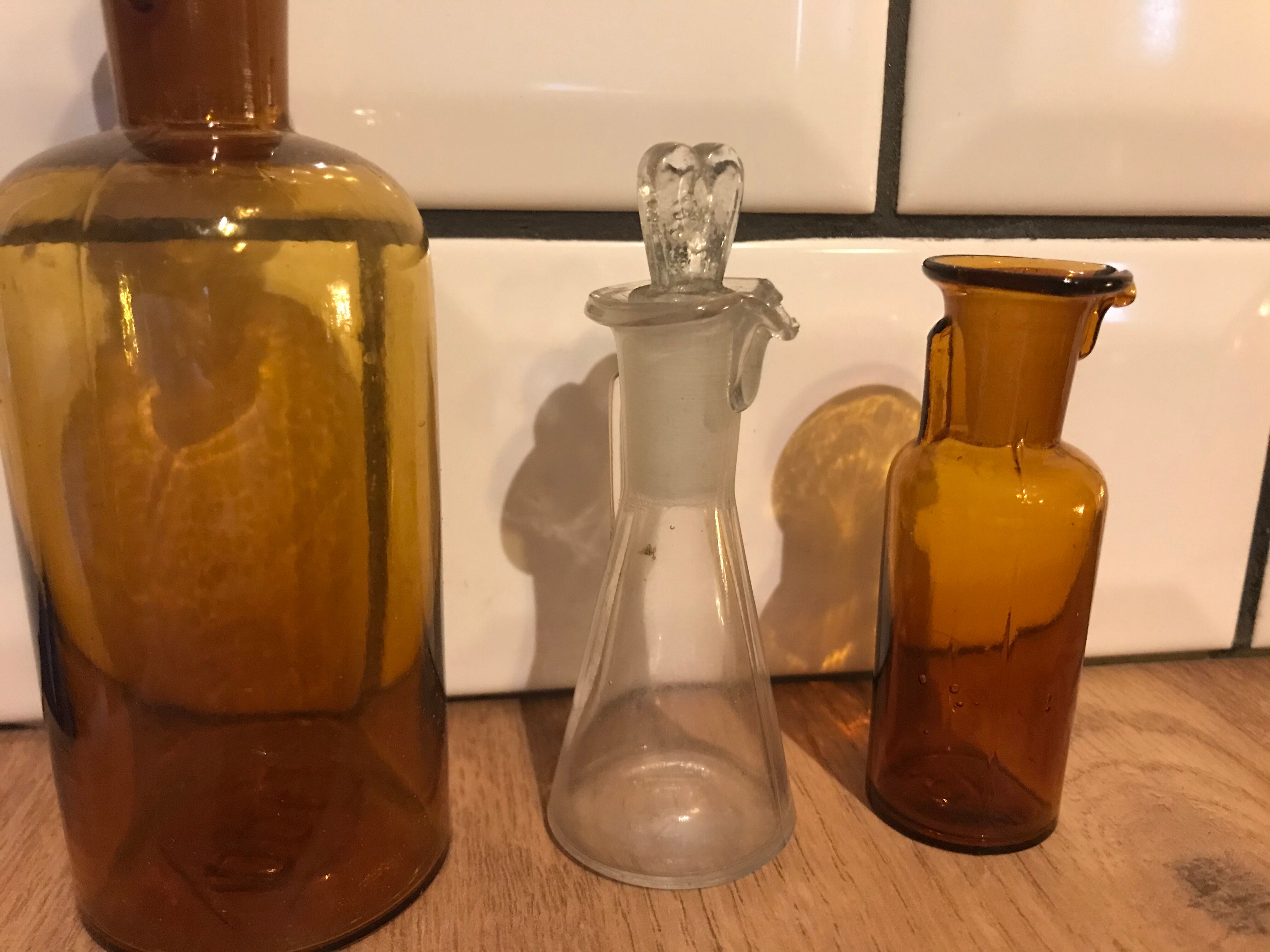 Lot of 3 vials of apothecary