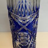 Bohemian cut glass vase