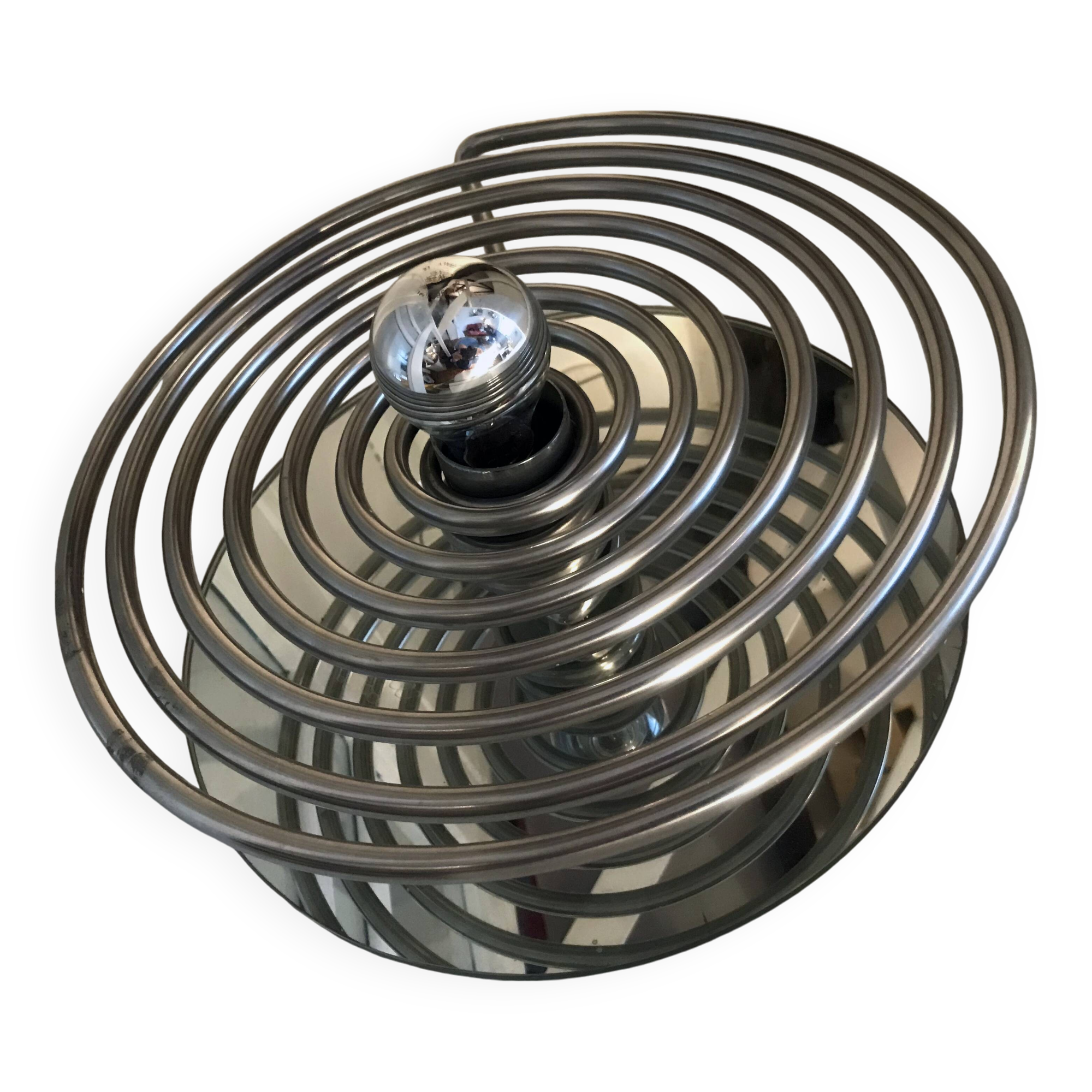 Vintage Wall Lamp • Spiral • Space Age • 1970