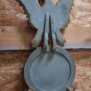 Miroir style Empire à l’aigle en bois sculpté et polychromé – fin XIXᵉ