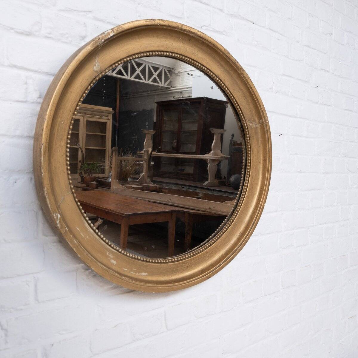 Large Oval Mirror, France, 19th Century