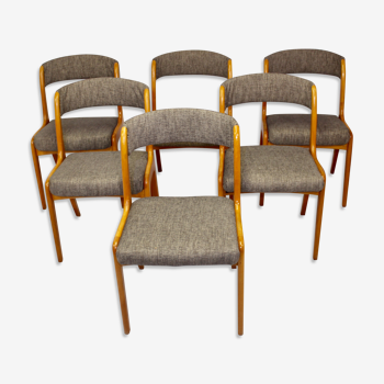 Set de 6 chaises réf: gondole Baumann année 70 restaurées