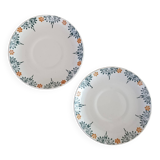 2 Art Nouveau saucers