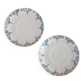 2 Art Nouveau saucers