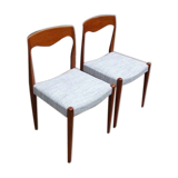 Duo of NF chairs in teak
