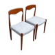 Duo de chaises NF en teck