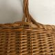 Braided wicker oval basket