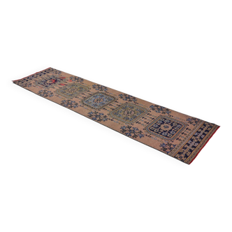 Tapis vintage turc unique tissé à la main - charme rustique vintage 330 x 84