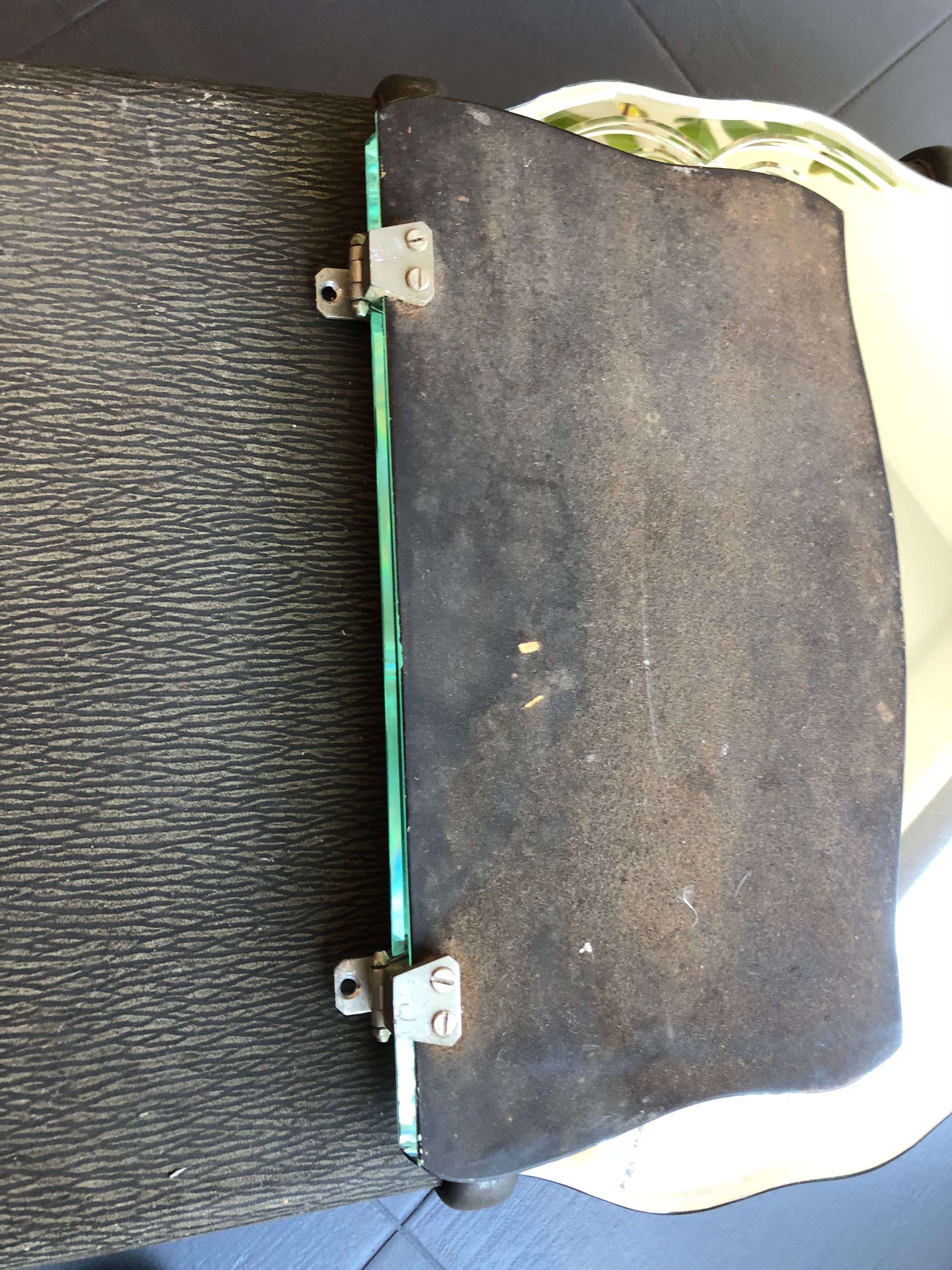 Art deco mirror triptych Barber to suspend 75x44cm