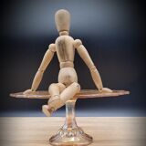 Pink molded glass pie dish