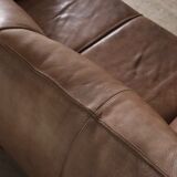 Le Bambole sofa in buffalo leather by Mario Bellini for B&B Italia, 1970s