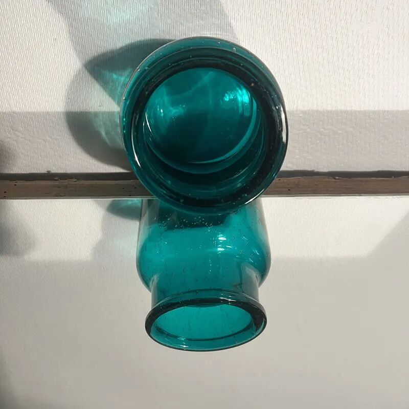 Vintage blown glass pot