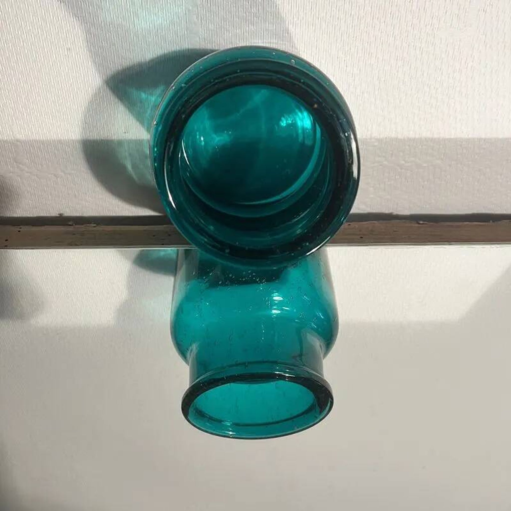 Vase en verre soufflé vintage