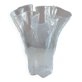 Crumpled Finnish Glass Vase