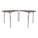 Teak half round table, Danish design, 1970s, manufacturer: Bent Krogh