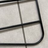 Pair of black metal string shelf uprights