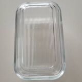 Thick glass butter dish Arcoroc France