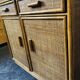 Woven rattan and bamboo buffet—Vivai del Sud, Italy circa 70s