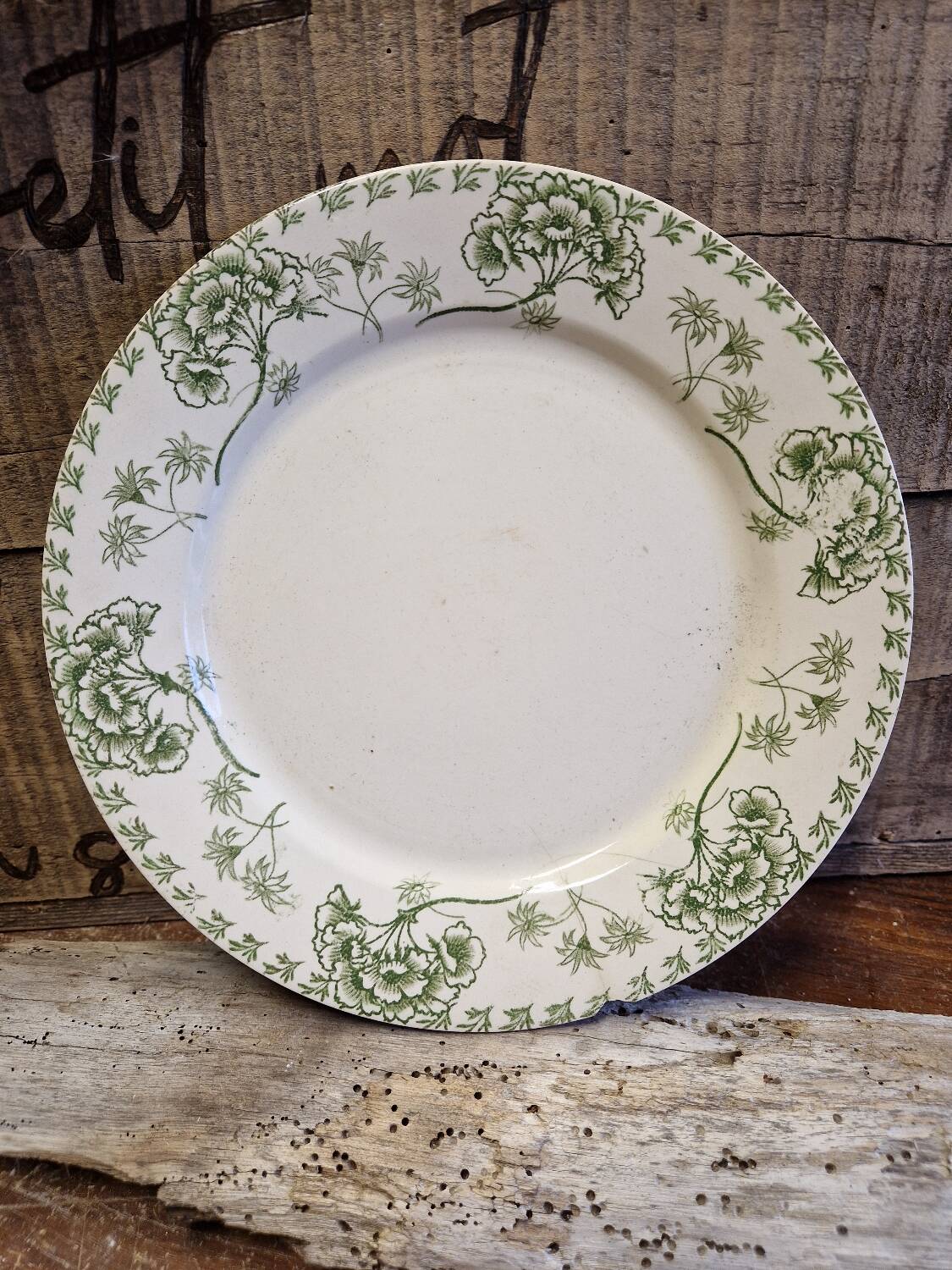 Old flat plate Sarreguemines