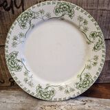 Old flat plate Sarreguemines