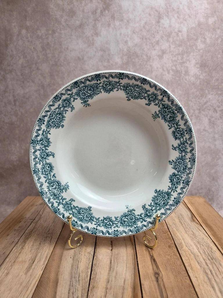 Antique hollow plate Saint-Amand – Argenton model