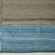 Tapis kilim vintage fait main beige et bleu, style scandinave naturel