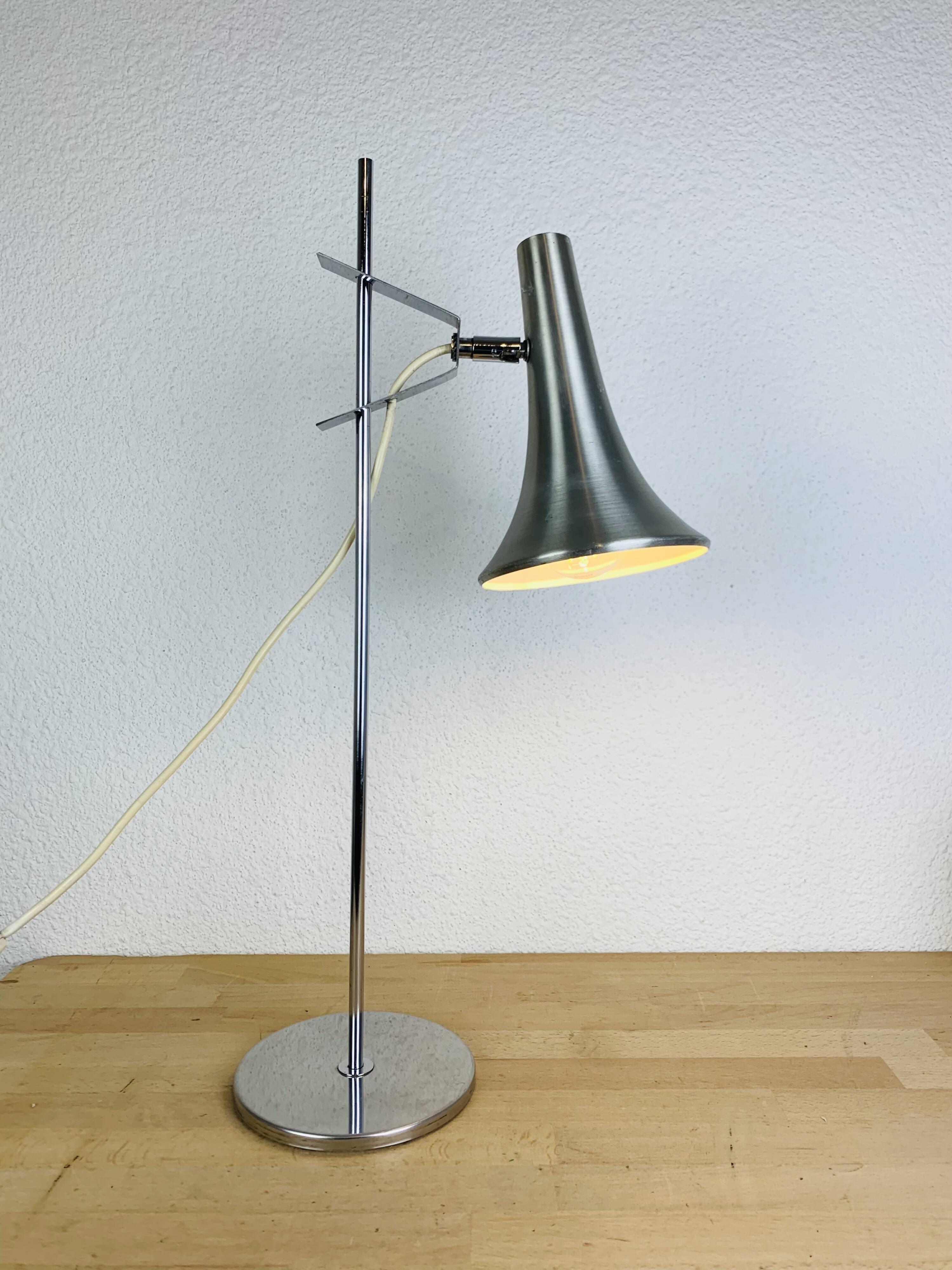 Vintage 70s aluminum desk lamp