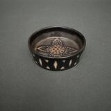 Odetta stoneware bowl with geometric decoration by HB Quimper