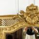 Antique fireplace mirror Napoleon III gilt wood nineteenth 98x146cm