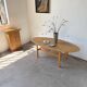 Oval coffee table beech 1980 Aalto Ikea