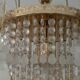Bohemian glass chandelier vintage
