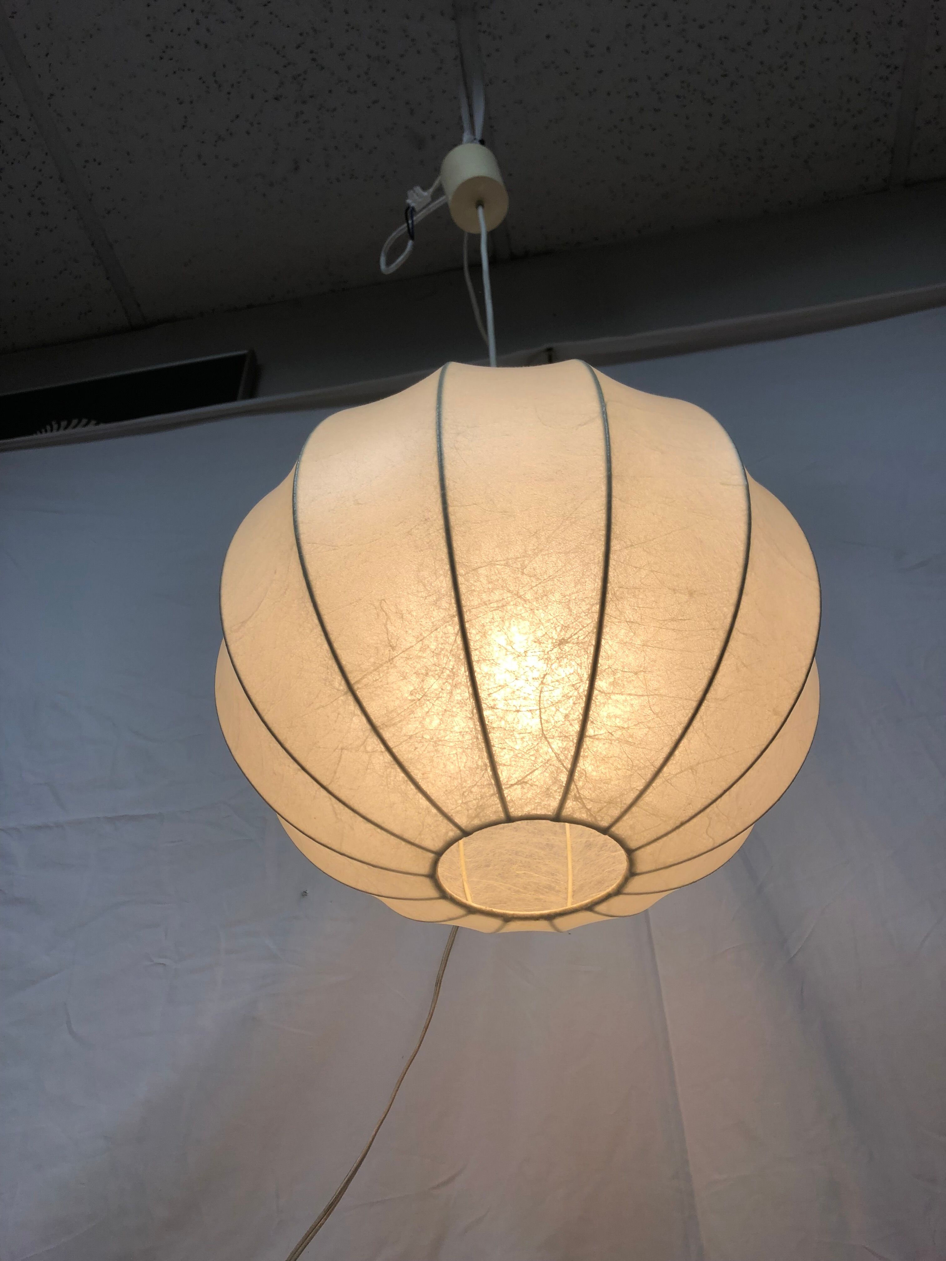 Cocoon hanging lamp Italian design 60