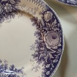 Assiettes dessert Sarreguemines modèle Jardinière XIXEME