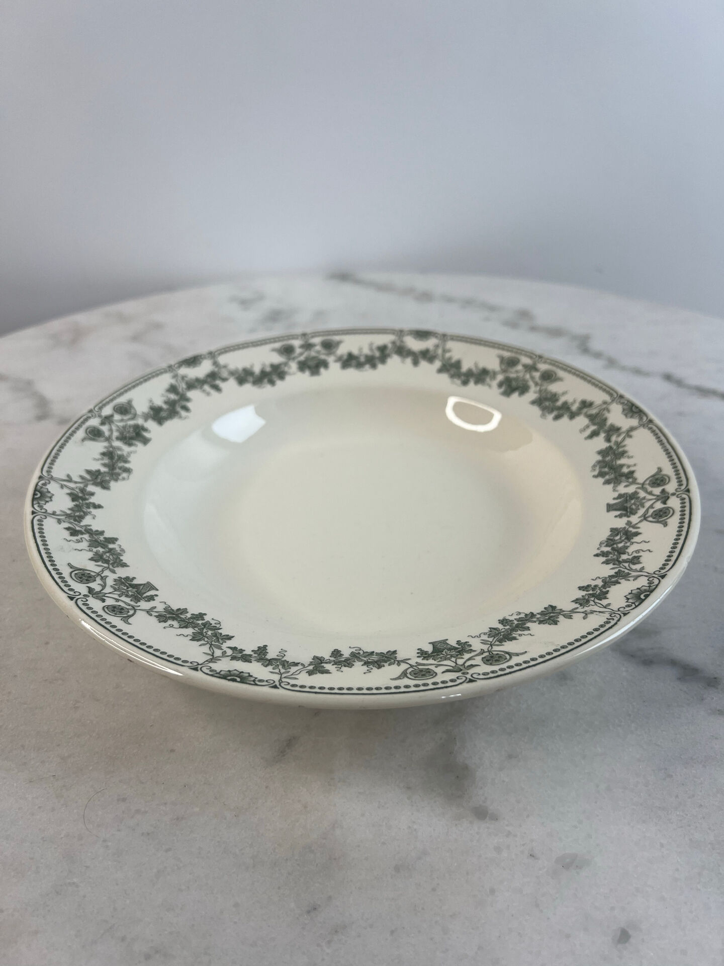 Assiette creuse Badonviller collection Champagne