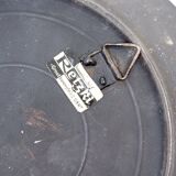 Miroir mural rond en céramique, Belgique, 1970