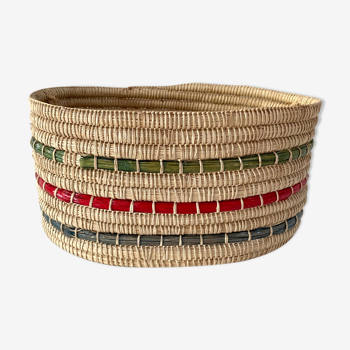 Braided fiber basket from the 60s
