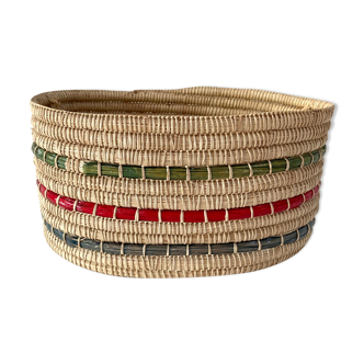 Braided fiber basket from the 60s