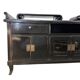 Oriental buffet cabinet, lacquered wood and engraved handles, 20th century – Japan