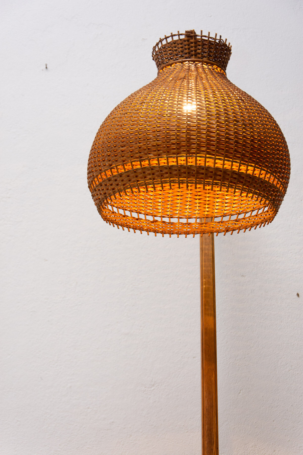 Mid century single floor lamp from Krasna Jizba, 1950´s, Czechoslovakia