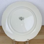 Round obernai dish in Sarreguemines earthenware, signed Loux