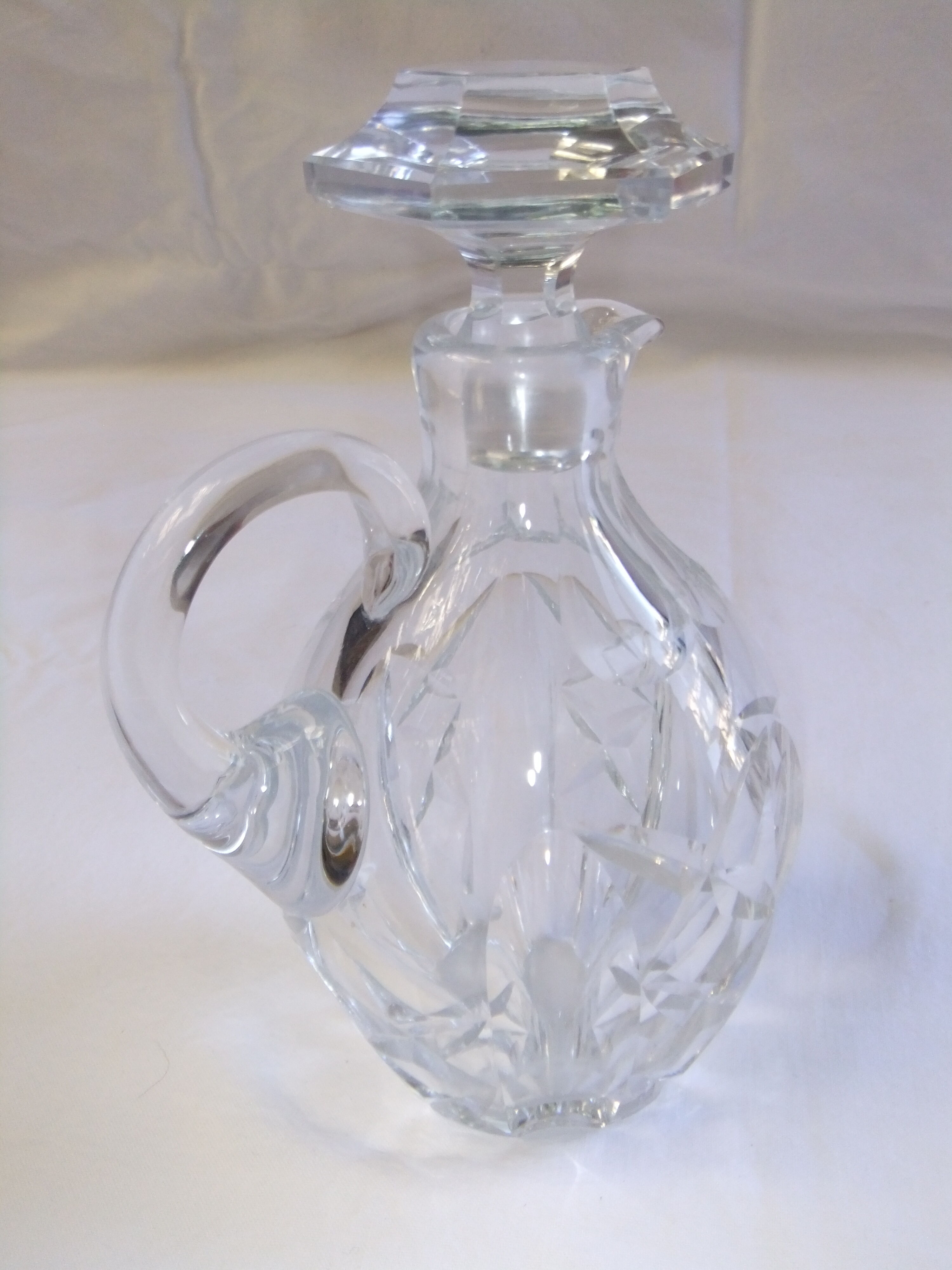 Bohemian crystal liqueur service Baccarat st Louis carafe carafon glass decanter