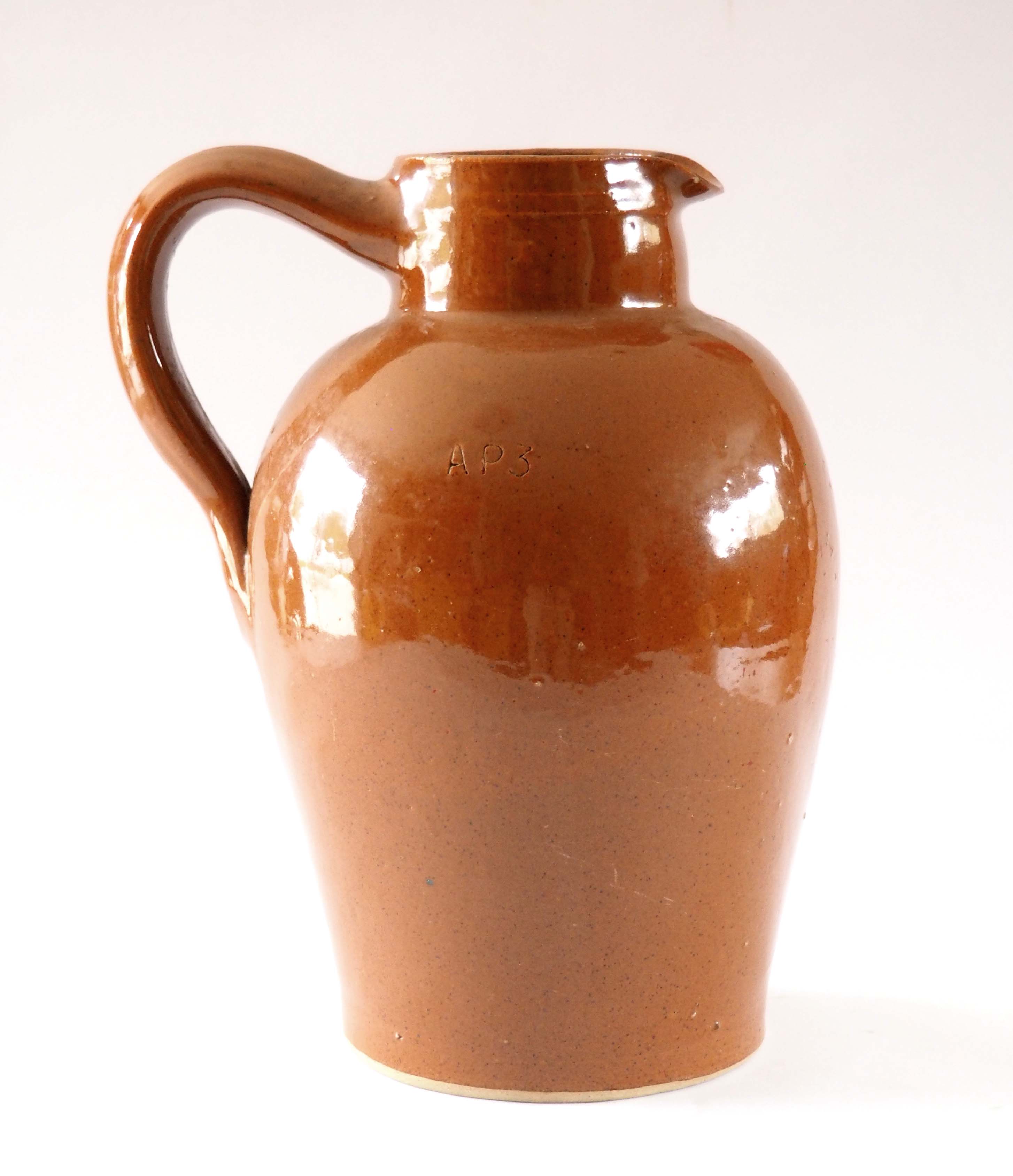 Pitcher in glazed stoneware