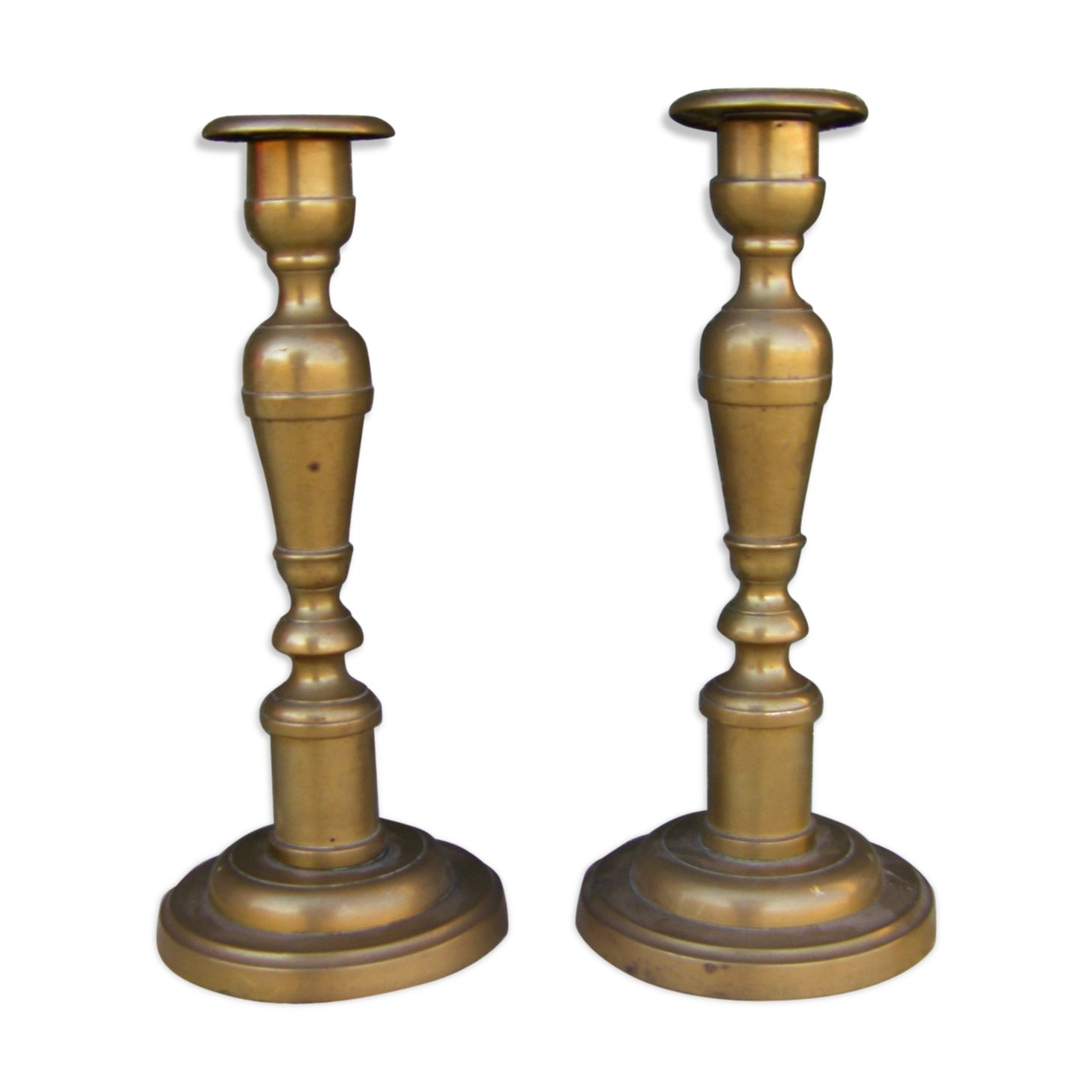 Pair of old candle holders