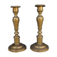 Pair of old candle holders