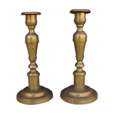 Pair of old candle holders