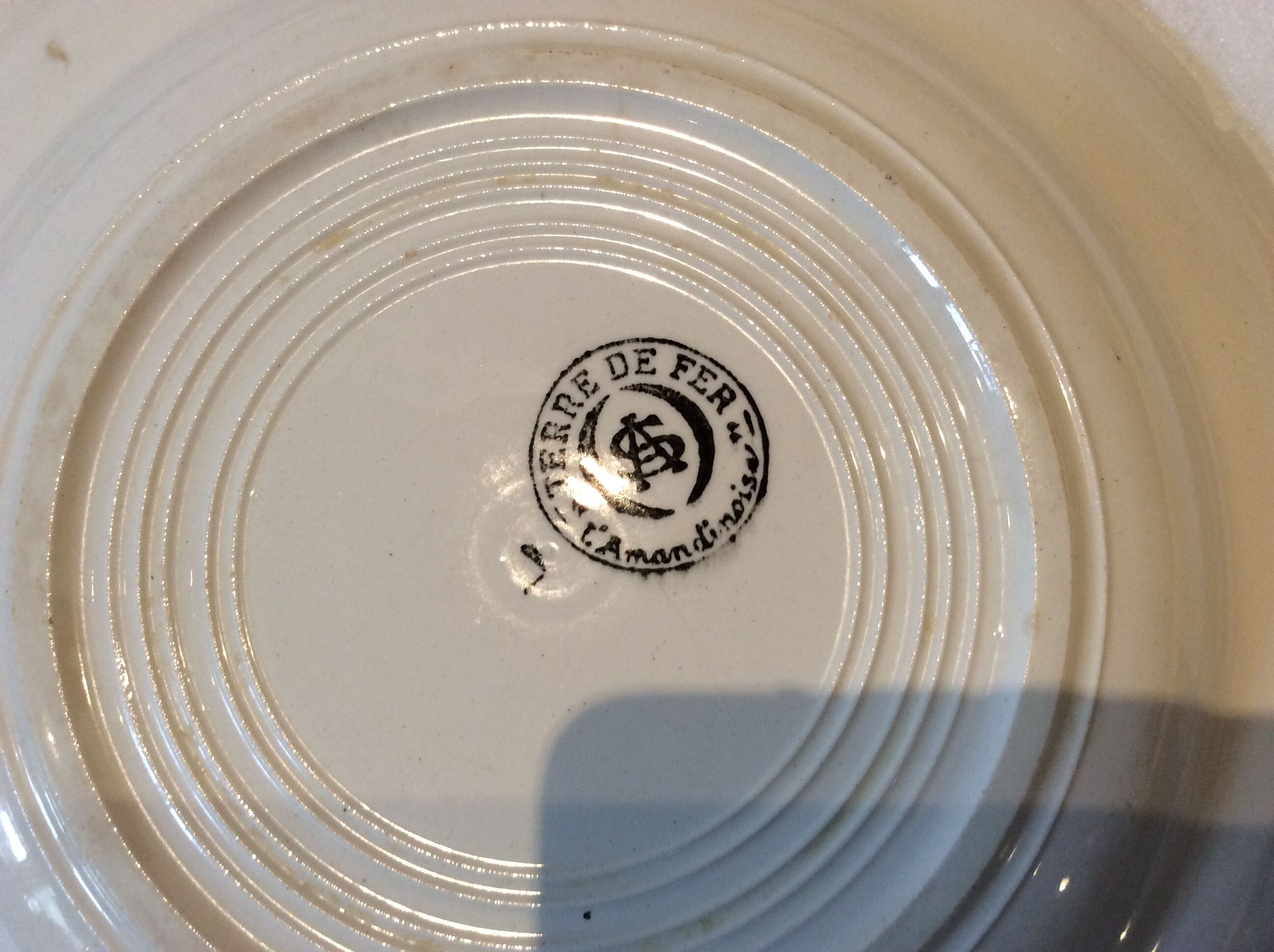 Vintage Basque style plates