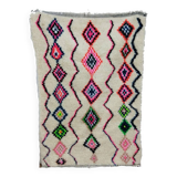 Handmade wool Berber rug 176 X 120 CM