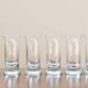 Large crystal liquor glasses, set of 6, 1970